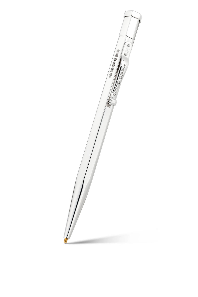 The Diplomat Plain Ballpen | Hallmarked Sterling Silver | Yard-o