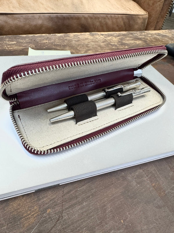 Zip Pencil Case - Maroon