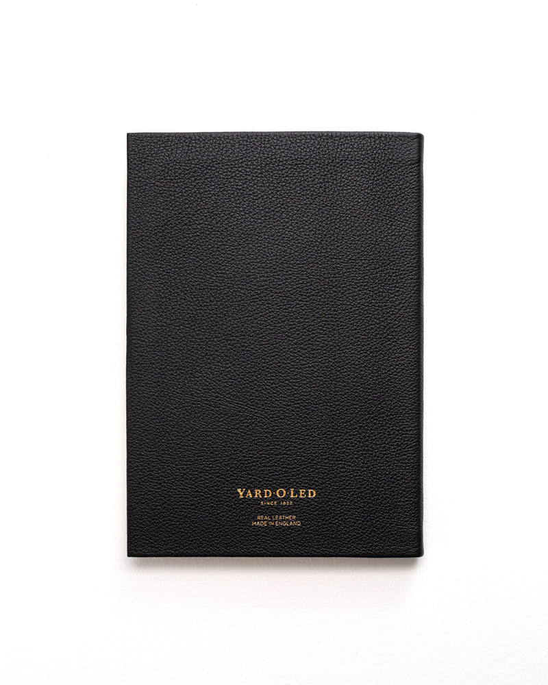 Sampson A5 Luxury Leather Notebook - Black