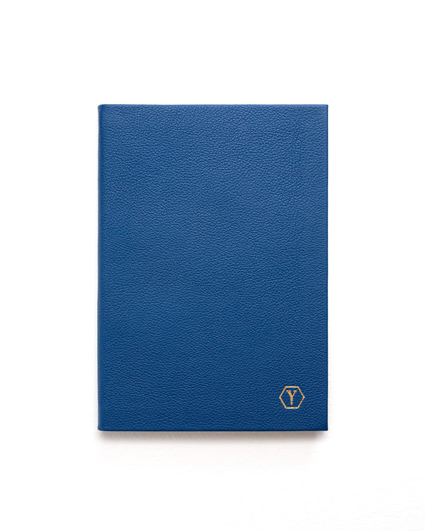 Sampson A5 Luxury Leather Notebook - Navy Blue
