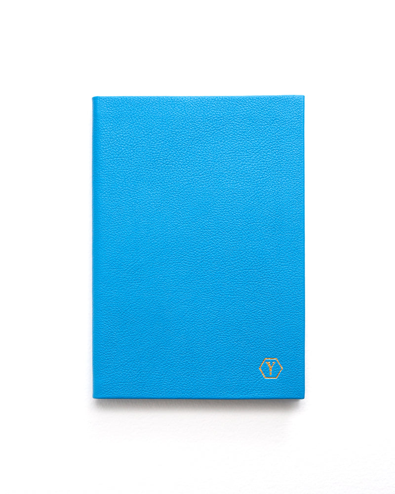 Sampson A5 Luxury Leather Notebook - Capri Blue