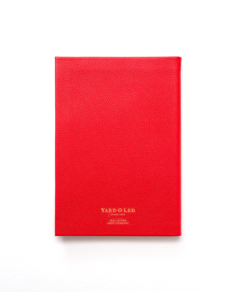 Sampson A5 Luxury Leather Notebook - Red