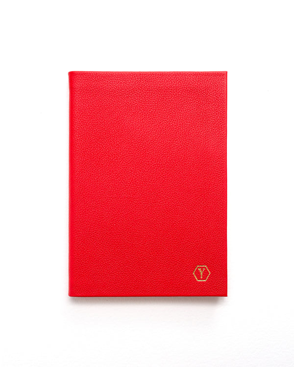 Sampson A5 Luxury Leather Notebook - Red