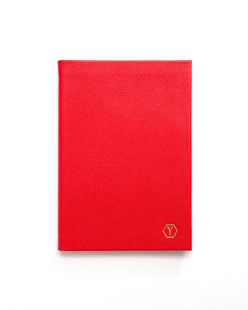 Sampson A5 Luxury Leather Notebook - Red