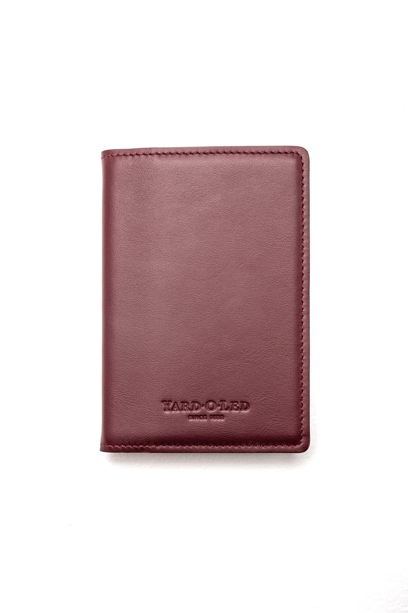 Mordan Refillable Leather Notebook - Maroon Red - YARD-O-LED
