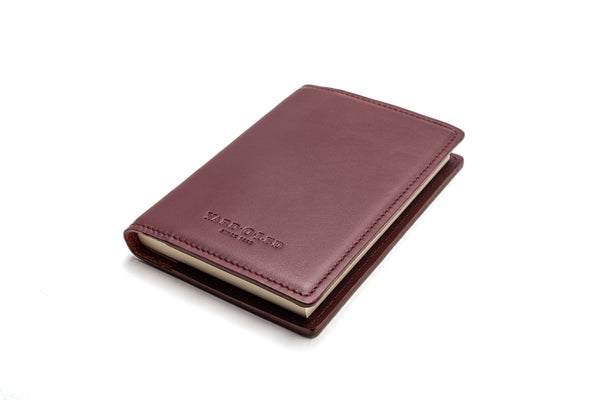 Mordan Refillable Leather Notebook - Maroon Red - YARD-O-LED