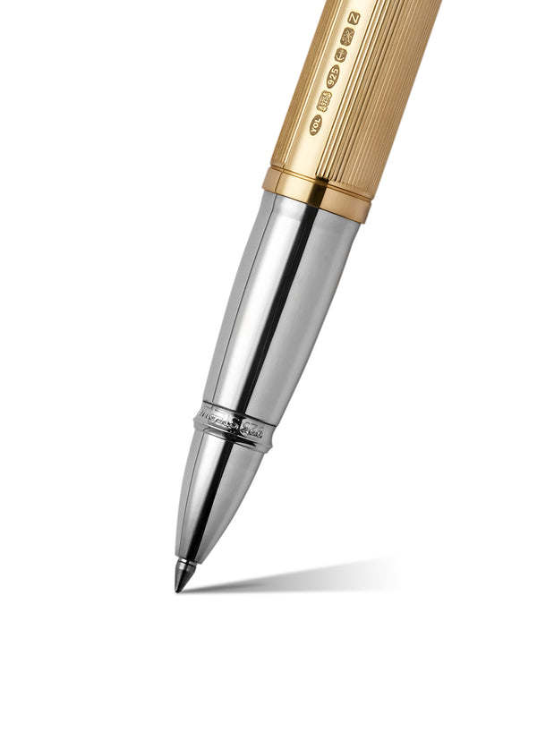 The Pinstripe 72 Gold Vermeil Grand Rollerball - YARD-O-LED