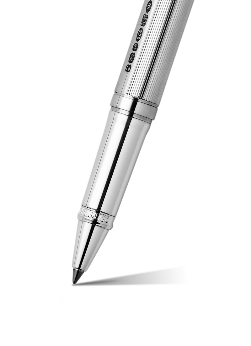 The Pinstripe 72 Sterling Silver Standard Rollerball - YARD-O-LED