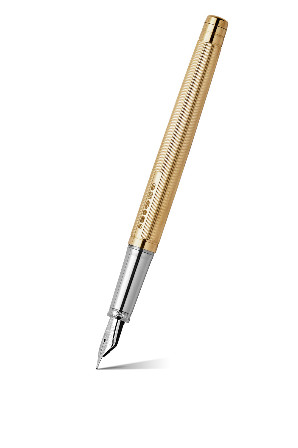 The Pinstripe 72 Gold Vermeil Standard Fountain Pen – YARD-O-LED