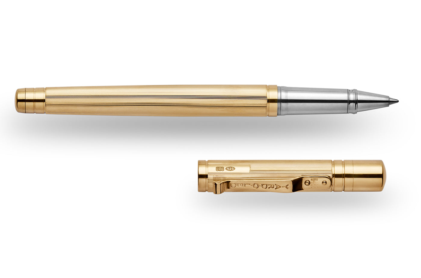 The Pinstripe 72 Gold Vermeil Standard Rollerball – YARD-O-LED
